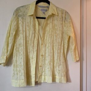 Light yellow top with camisole